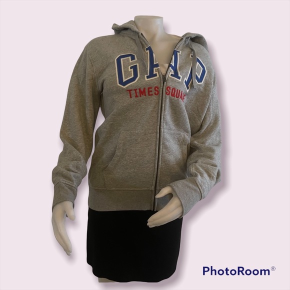 GAP | Tops | Gap Times Square Hoodie Sweatshirt Zip Up Nwt Xs 69 | Poshmark